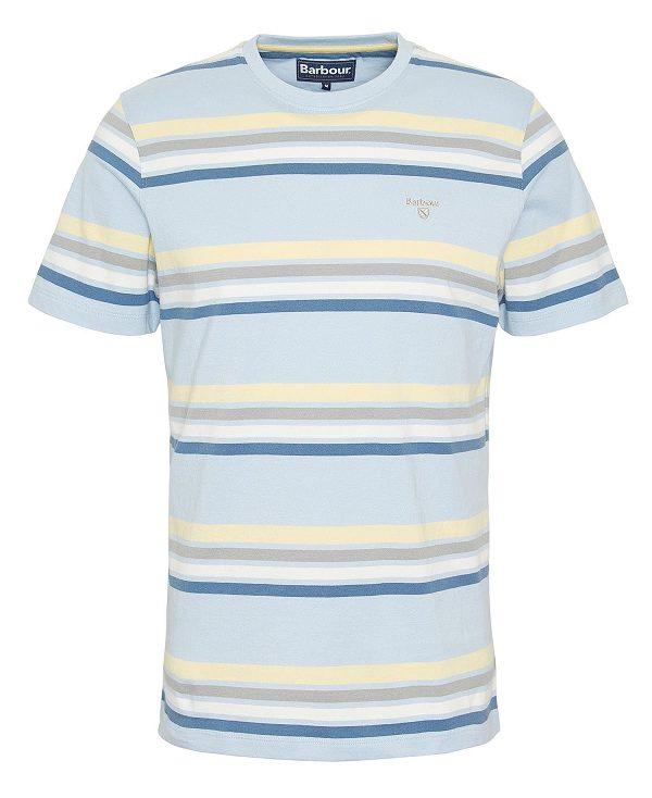 Barbour Hamstead Striped T-shirt ασπρα | BABO88378