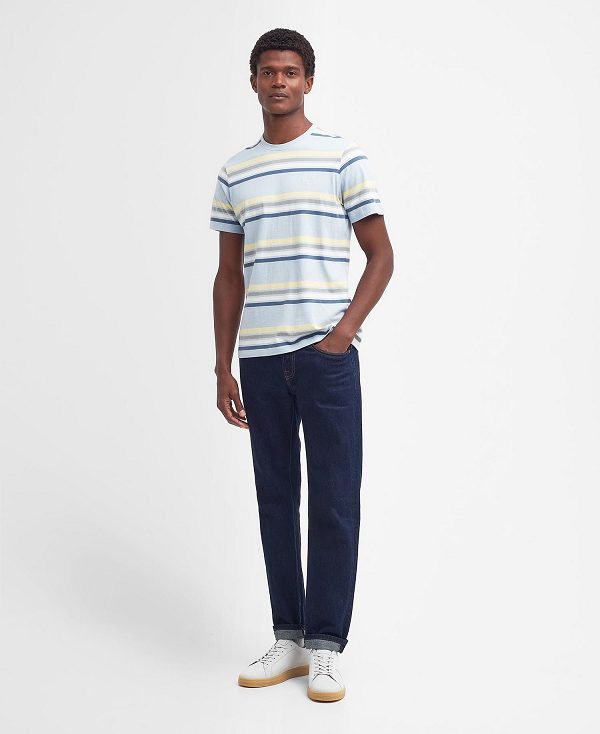 Barbour Hamstead Striped T-shirt ασπρα | BABO88378