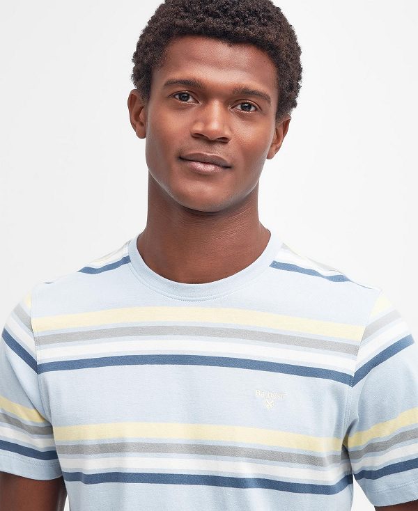 Barbour Hamstead Striped T-shirt ασπρα | BABO88378
