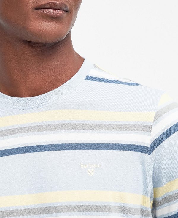 Barbour Hamstead Striped T-shirt ασπρα | BABO88378