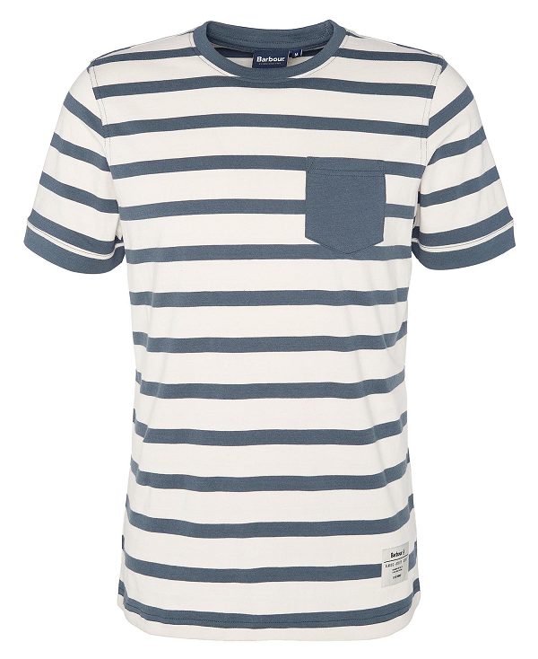 Barbour Handale Striped T-shirt μπλε | BABO88360