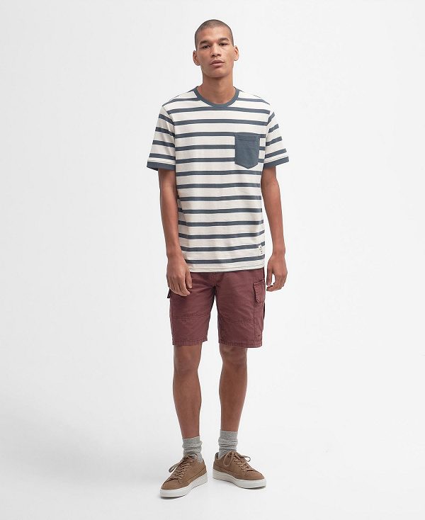 Barbour Handale Striped T-shirt μπλε | BABO88360