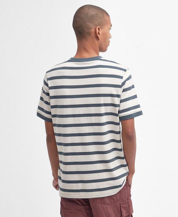 Barbour Handale Striped T-shirt μπλε | BABO88360