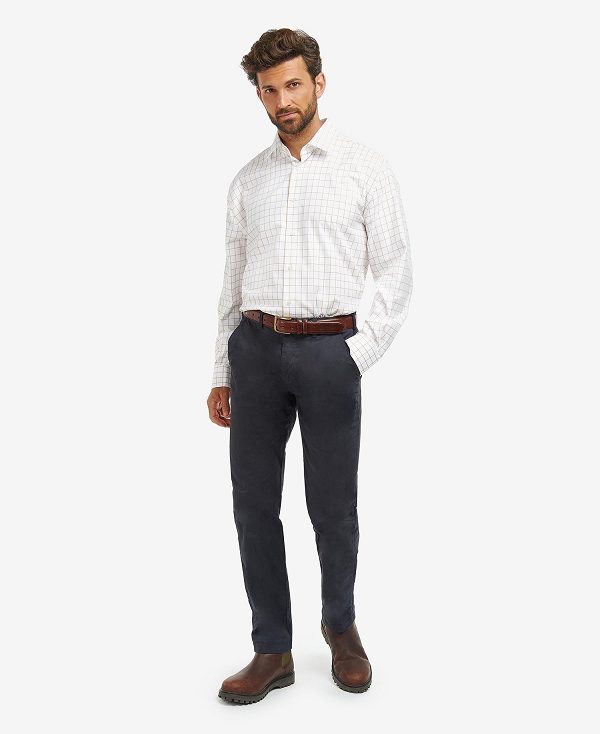 Barbour Hanstead Country Active Long-sleeved Shirt μπλε | BABO87641