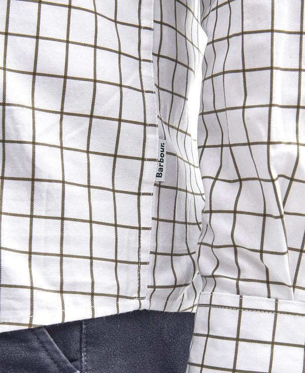 Barbour Hanstead Country Active Long-sleeved Shirt Ελιά | BABO87643