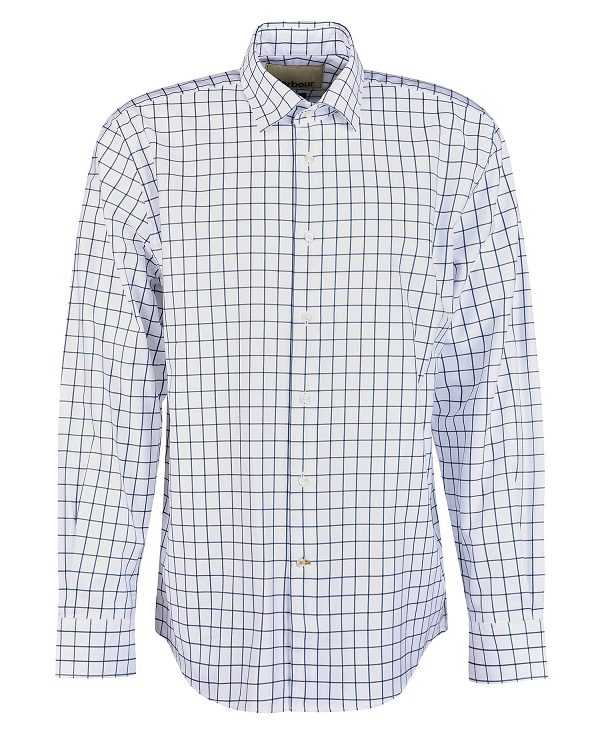 Barbour Hanstead Country Active Long-sleeved Shirt μπλε | BABO87886