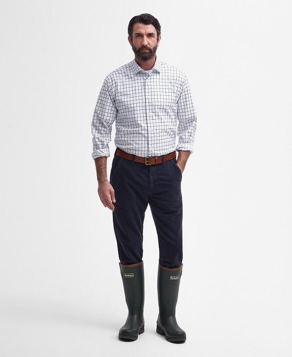 Barbour Hanstead Country Active Long-sleeved Shirt μπλε | BABO87886