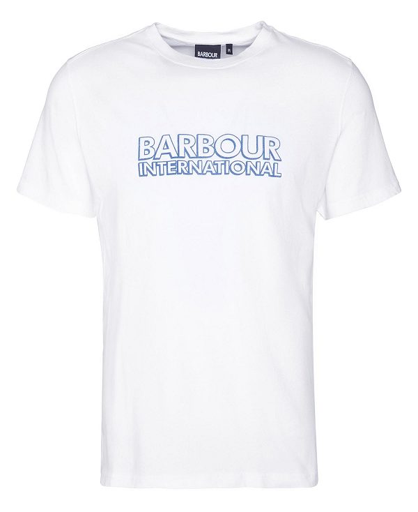 Barbour Hardy Graphic T-shirt ασπρα | BABO88335