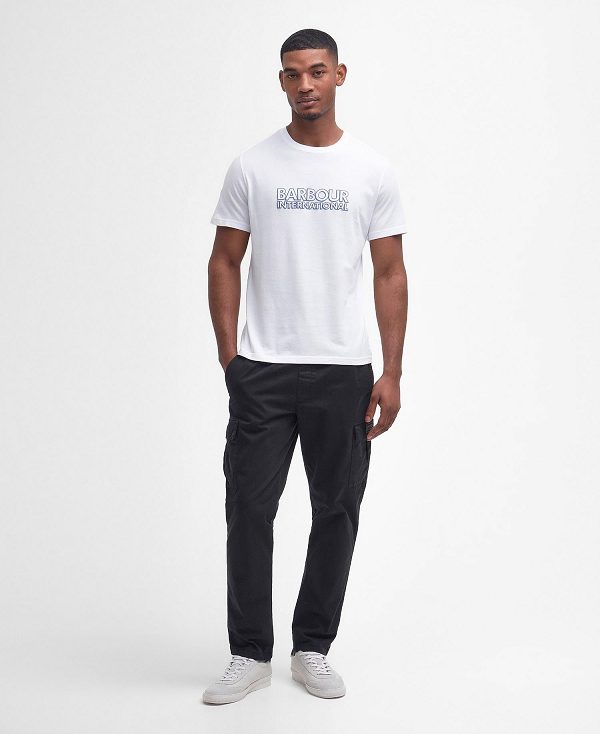 Barbour Hardy Graphic T-shirt ασπρα | BABO88335