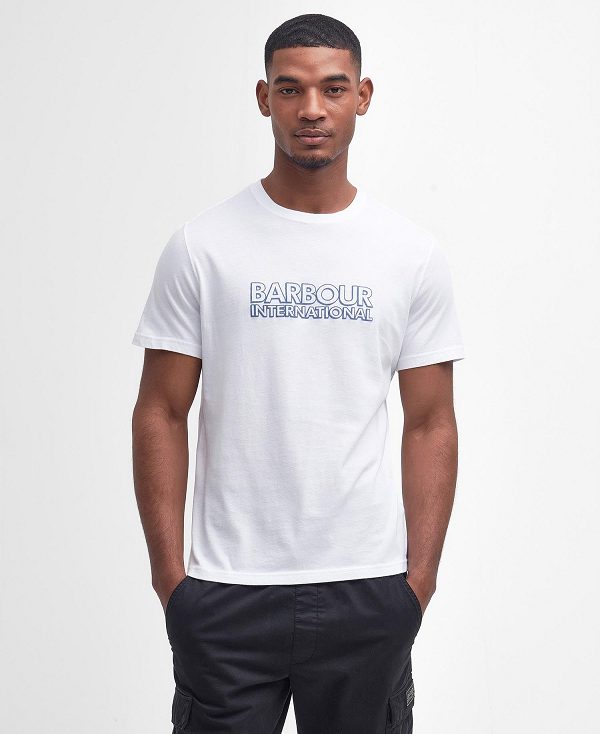 Barbour Hardy Graphic T-shirt ασπρα | BABO88335