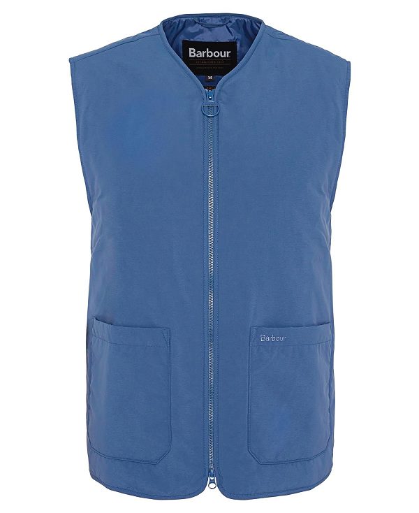 Barbour Harpen Padded Gilet μπλε | BABO87559