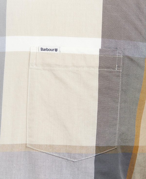 Barbour Harris Tailored Long-sleeved Shirt μπλε | BABO87621