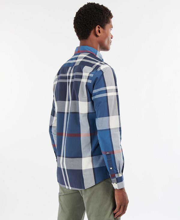 Barbour Harris Tailored Long-sleeved Shirt σκουρο μπλε | BABO87627