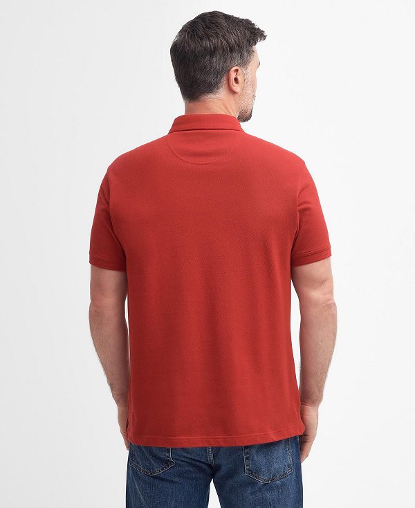 Barbour Hart Polo Shirt κοκκινα | BABO88146