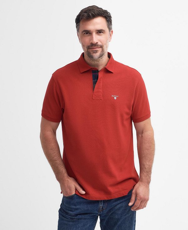 Barbour Hart Polo Shirt κοκκινα | BABO88146