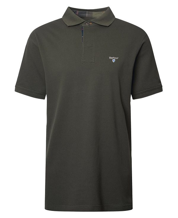 Barbour Hart Polo Shirt σκούρο Ελιά | BABO88111