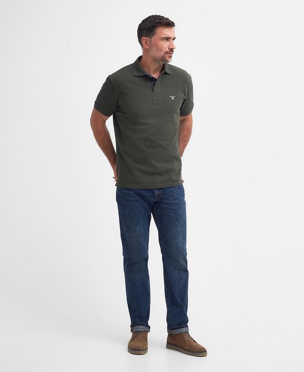 Barbour Hart Polo Shirt σκούρο Ελιά | BABO88111