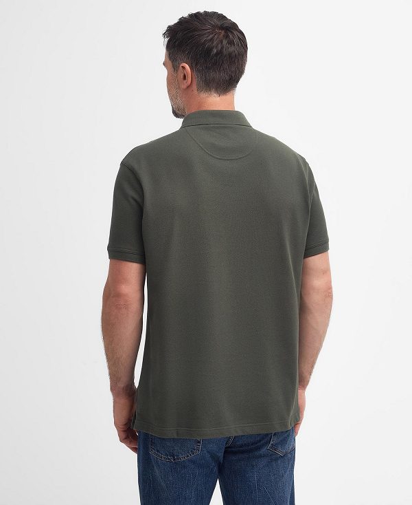 Barbour Hart Polo Shirt σκούρο Ελιά | BABO88111