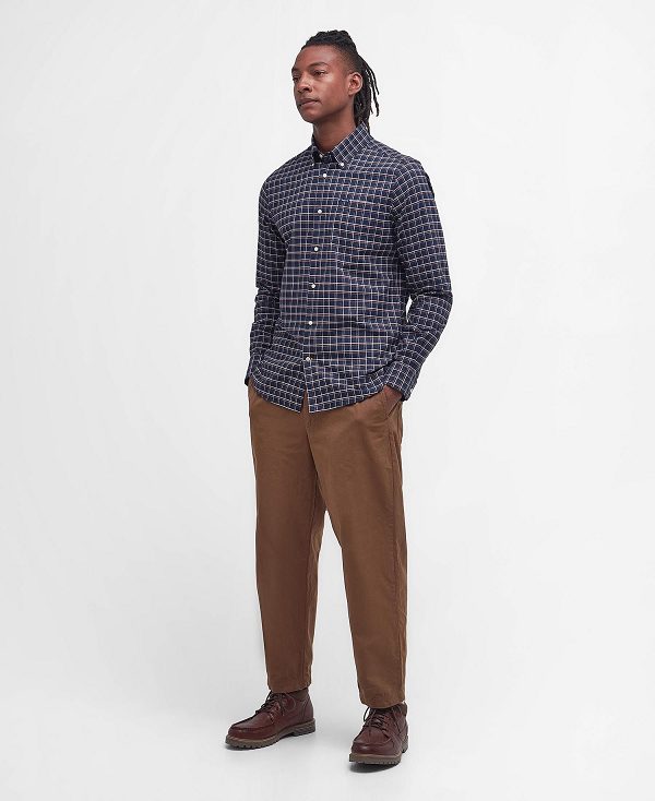 Barbour Harthorpe Tailored Shirt σκουρο μπλε | BABO87671