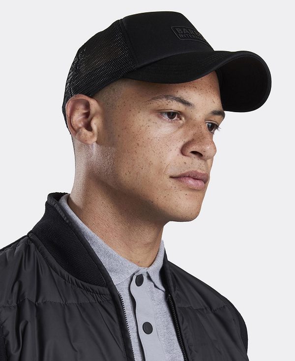 Barbour Heli Trucker Cap μαυρα | BABO89004