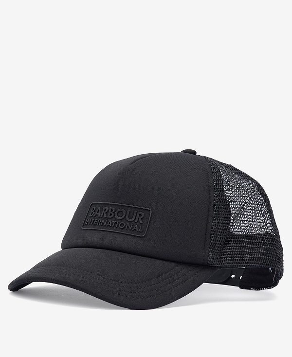 Barbour Heli Trucker Cap μαυρα | BABO89004