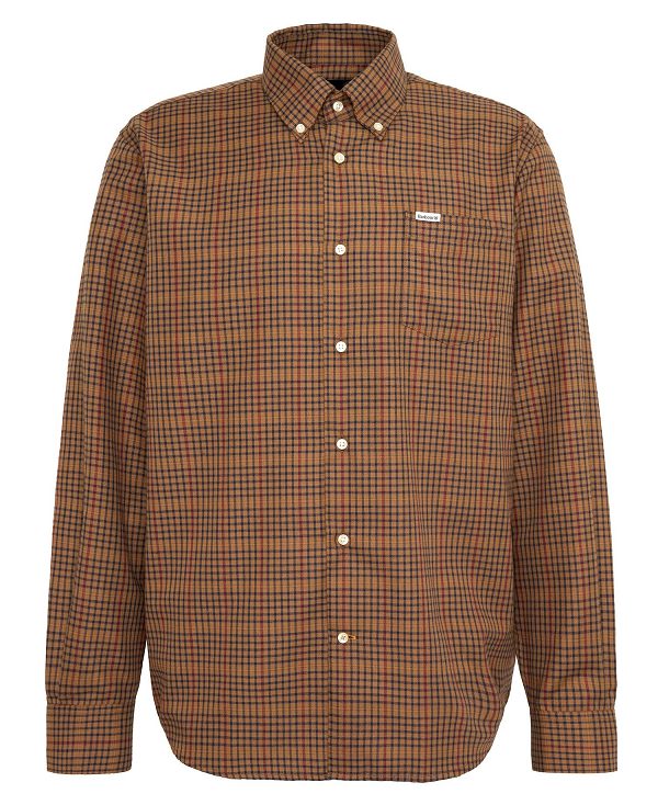 Barbour Henderson Thermo Weave Long-sleeved Shirt Μπεζ | BABO87904