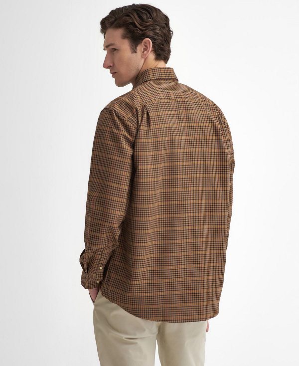 Barbour Henderson Thermo Weave Long-sleeved Shirt Μπεζ | BABO87904