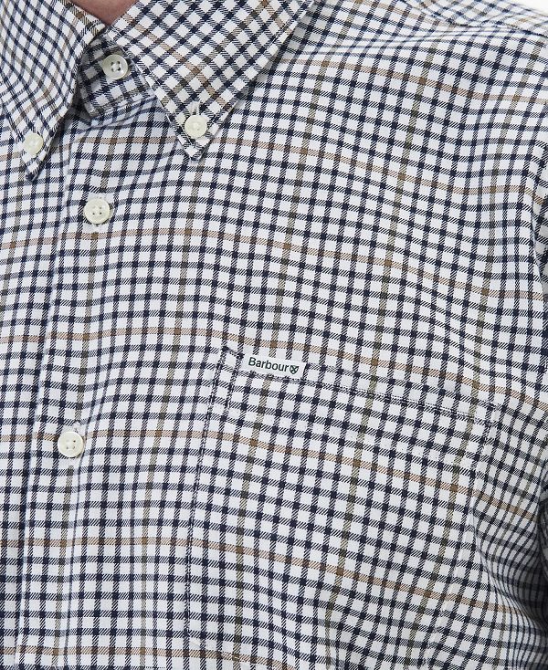 Barbour Henderson Thermo Weave Shirt ασπρα | BABO87902