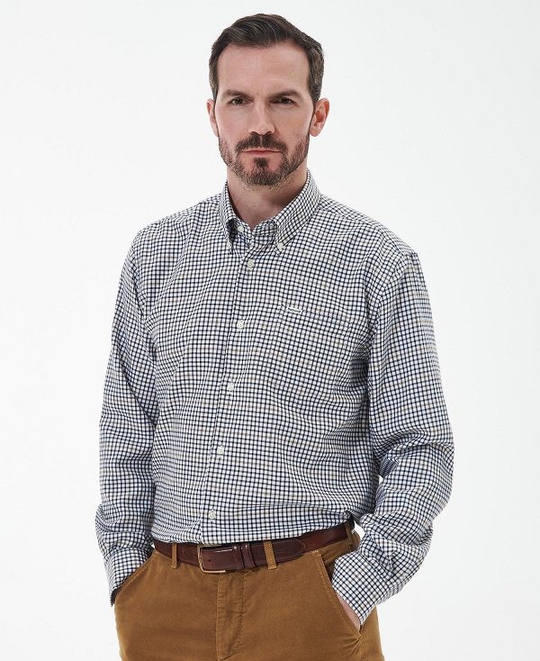 Barbour Henderson Thermo Weave Shirt ασπρα | BABO87902
