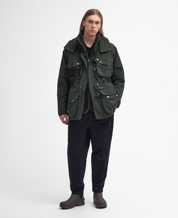 Barbour Heritage Dryfly Waterproof Jacket μαυρα | BABO87427