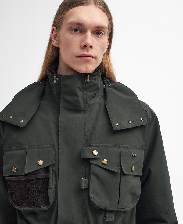 Barbour Heritage Dryfly Waterproof Jacket μαυρα | BABO87427