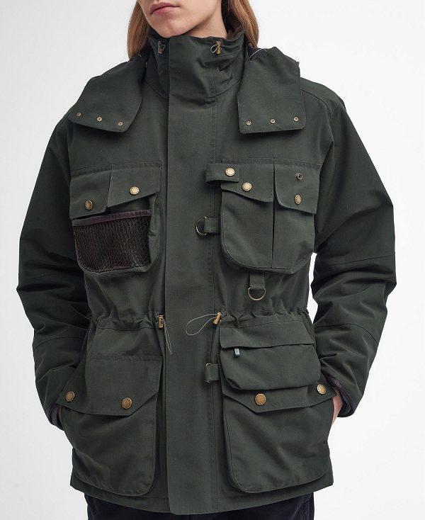 Barbour Heritage Dryfly Waterproof Jacket μαυρα | BABO87427