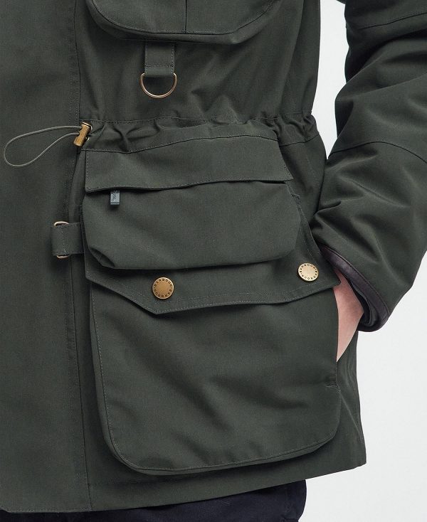 Barbour Heritage Dryfly Waterproof Jacket μαυρα | BABO87427