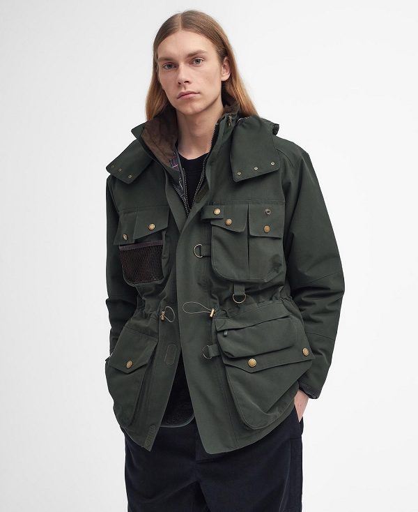 Barbour Heritage Dryfly Waterproof Jacket μαυρα | BABO87427