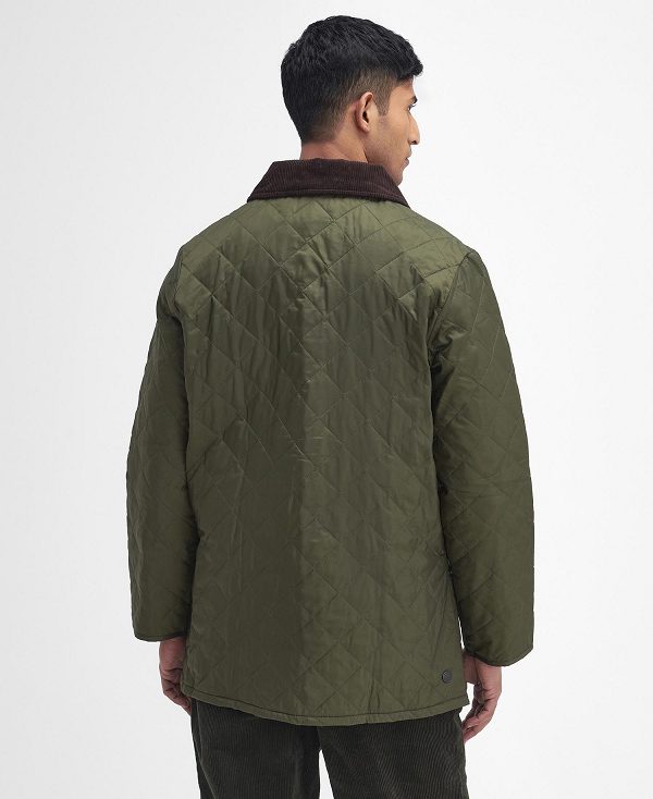 Barbour Heritage Liddesdale Quilted Jacket Ελιά | BABO87311