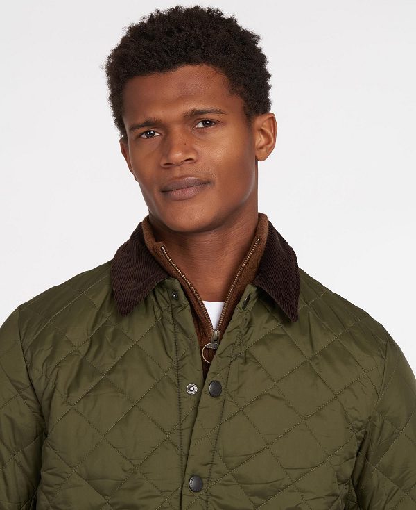 Barbour Heritage Liddesdale Quilted Jacket Ελιά | BABO87311