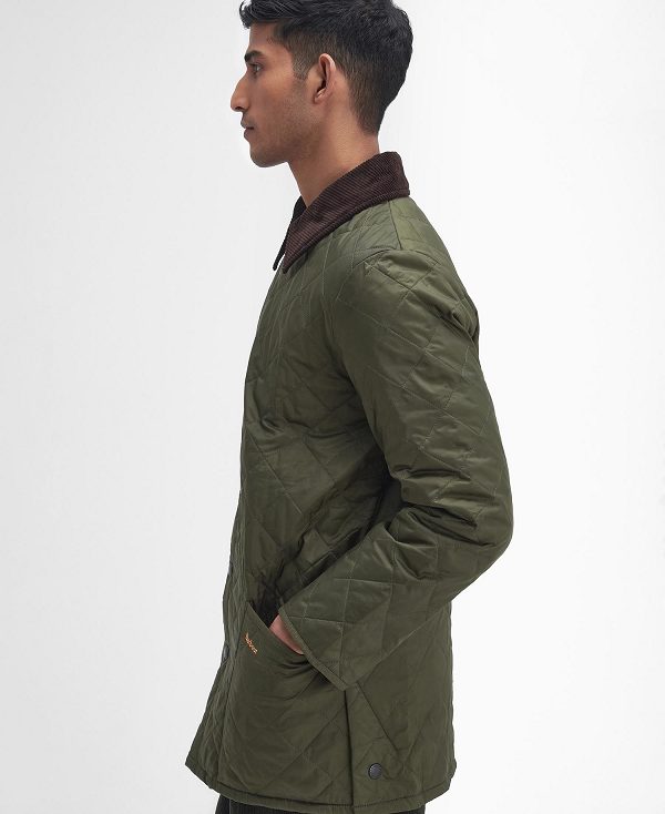 Barbour Heritage Liddesdale Quilted Jacket Ελιά | BABO87311