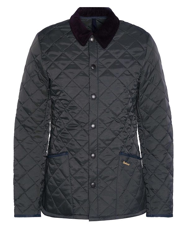 Barbour Heritage Liddesdale Quilted Jacket μαυρα | BABO87338