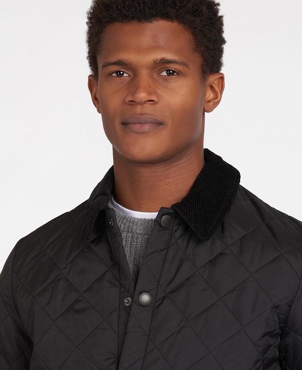Barbour Heritage Liddesdale Quilted Jacket μαυρα | BABO87338