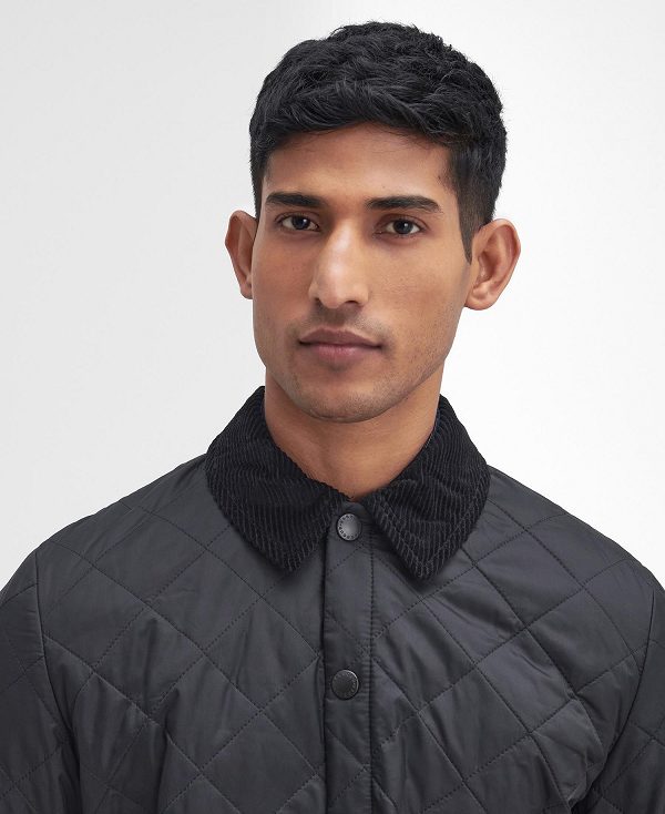 Barbour Heritage Liddesdale Quilted Jacket μαυρα | BABO87338