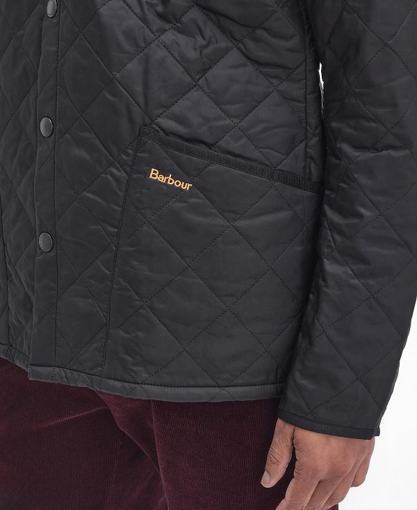 Barbour Heritage Liddesdale Quilted Jacket μαυρα | BABO87338