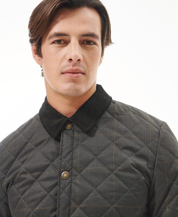 Barbour Heritage Liddesdale Quilted Jacket Ελιά | BABO87347