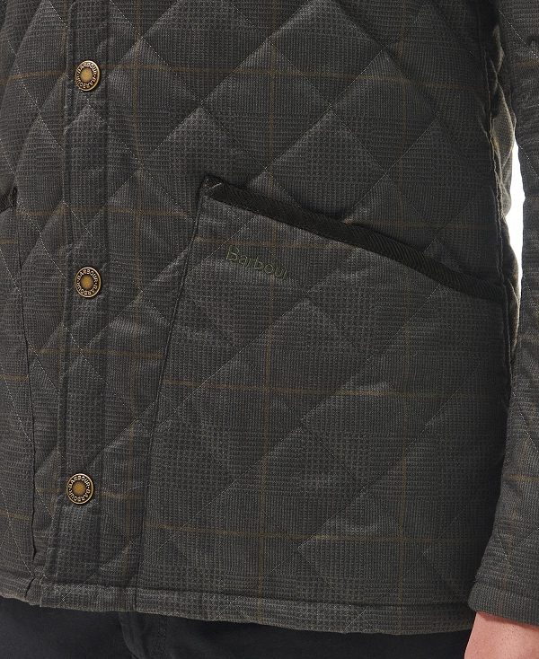 Barbour Heritage Liddesdale Quilted Jacket Ελιά | BABO87347