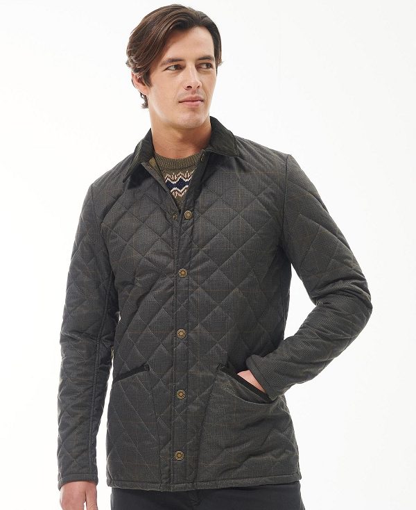 Barbour Heritage Liddesdale Quilted Jacket Ελιά | BABO87347