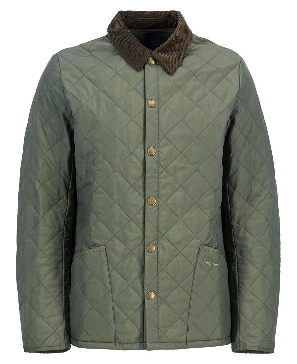 Barbour Heritage Liddesdale Quilted Jacket Ελιά | BABO87360