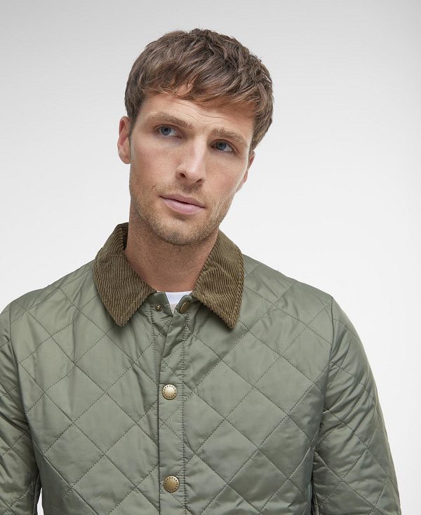 Barbour Heritage Liddesdale Quilted Jacket Ελιά | BABO87360