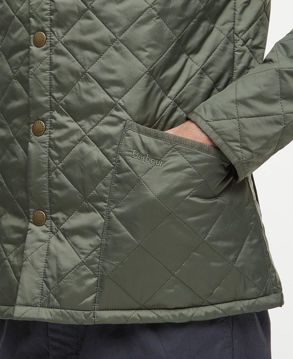 Barbour Heritage Liddesdale Quilted Jacket Ελιά | BABO87360