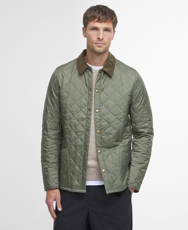 Barbour Heritage Liddesdale Quilted Jacket Ελιά | BABO87360