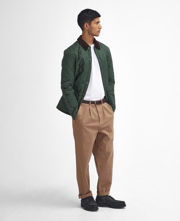 Barbour Heritage Liddesdale Quilted Jacket πρασινο | BABO87398