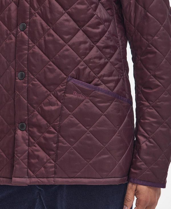 Barbour Heritage Liddesdale Quilted Jacket μπορντο | BABO87400